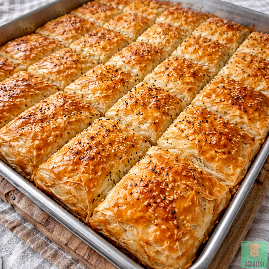 Pul Pul Dağılan Çıtır Tepsi Böreği - 3