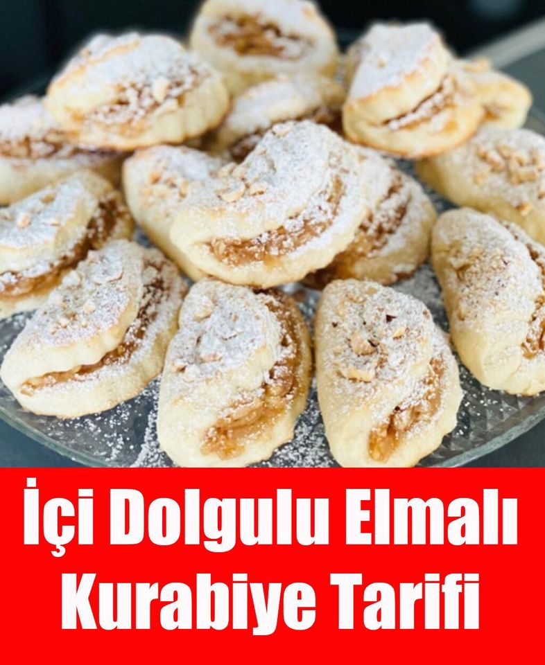 İçi Dolgulu Elmalı Kurabiye  - 1