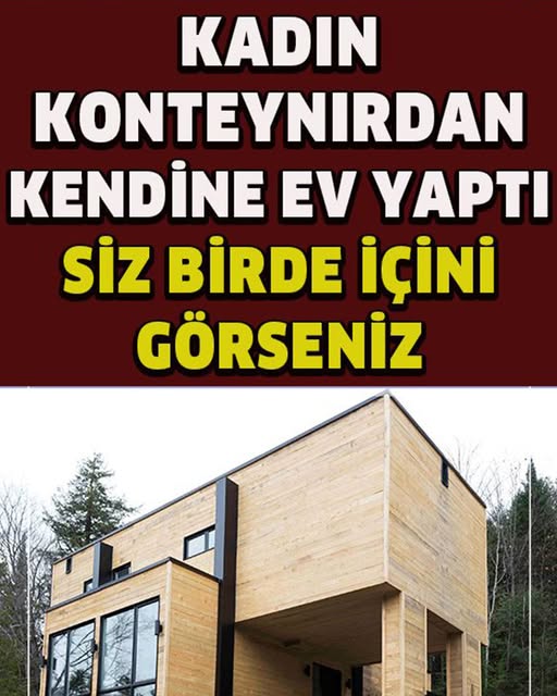 Konteynırdan yaptığı eve bayılacaksınız - 1