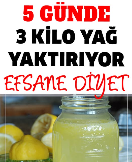 5 Günde 3 Kilo Yağ Yaktıran Diyet - 1