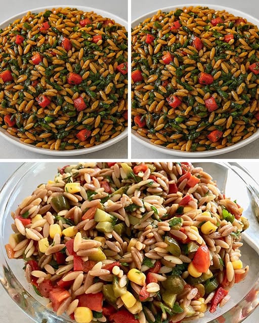 Sırrı Sosunda Arpa Şehriye Salatası Tarifi - 3