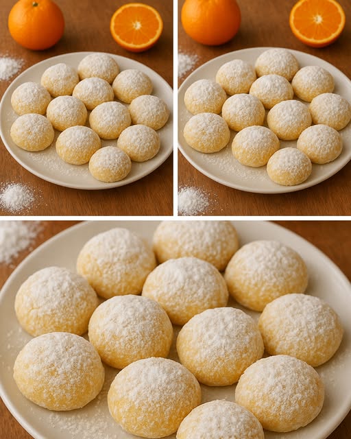 Mandalinalı Pudra Şekerli Kurabiye Tarifi - 1