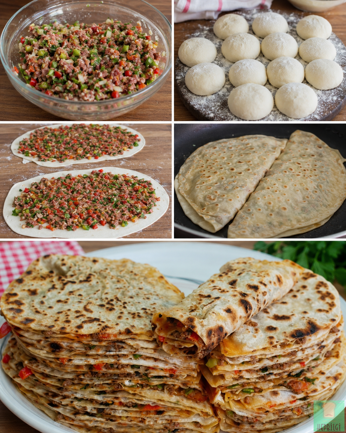 Lahmacun Tadında Mayasız Gözleme - 1
