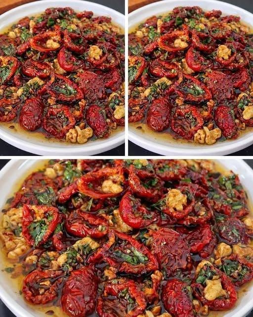Kuru Domatesli Cevizli Zeytinyağlı Salata - 3