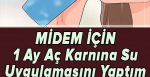 1 Ay Boyunca Aç Karına Su İçtiğinizde Ne Oluyor