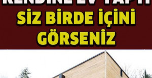 Konteynırdan yaptığı eve bayılacaksınız