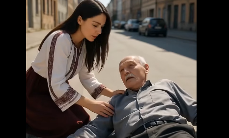 Kız, yaşlı bir adama yardım ettiği için iş görüşmesine