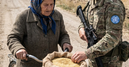 Her Gün Sınırda Bisikletiyle Kum Taşıyan