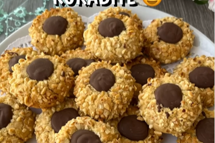 sadece sıvıyağlı gevrek nefis bir kurabiye