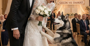 Düğünde Çıldıran Köpek Gelinliği Isırıp Sahibini Geri Çekti!