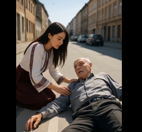 Kız, yaşlı bir adama yardım ettiği için iş görüşmesine - 3