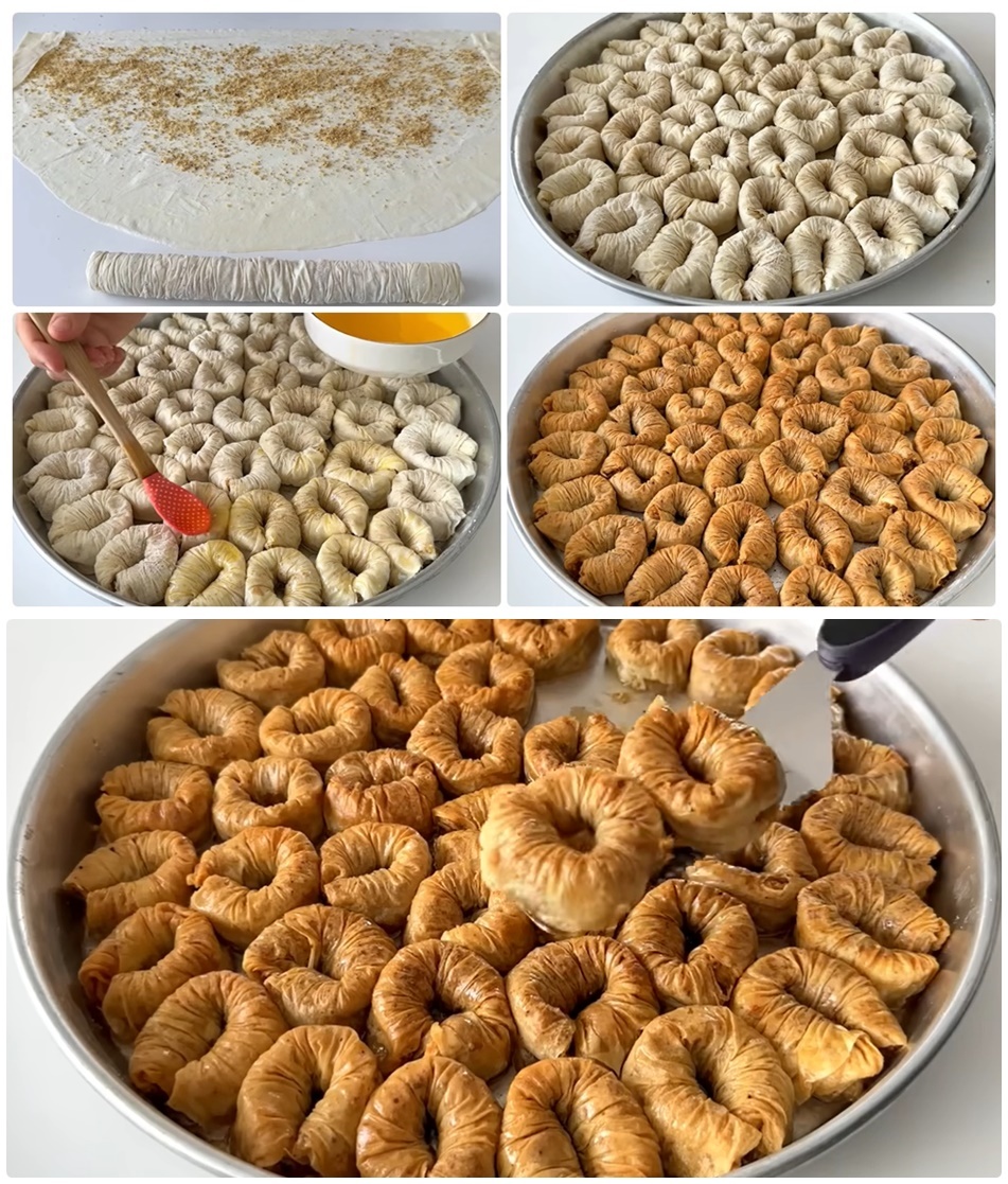 HAMURU YAĞ GİBİ AÇILIYOR HAYATIMDA YAPTIĞIM VE YEDİĞİM EN GÜZEL EN KOLAY EN ÇITIR BAKLAVA TARİFİ - 1