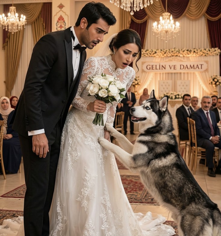Düğünde Çıldıran Köpek Gelinliği Isırıp Sahibini Geri Çekti! - 1