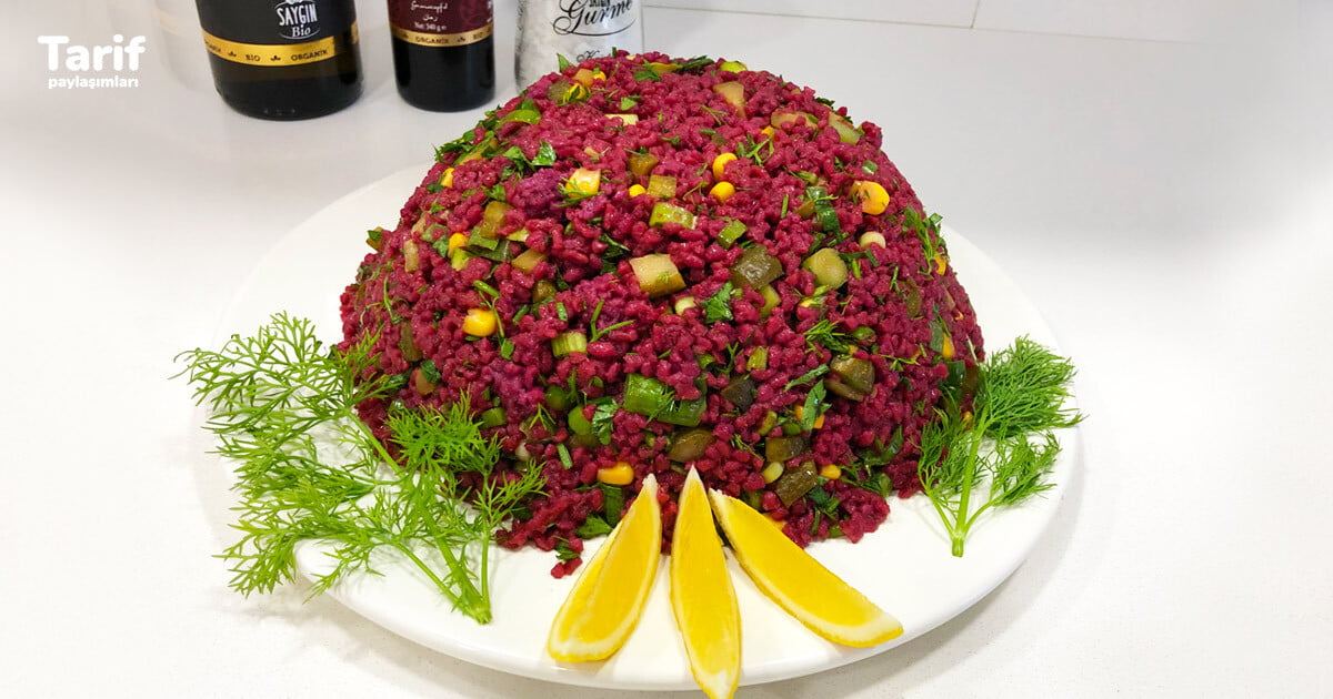 Nefis Şalgamlı Bulgur Salatası Tarifi - 1